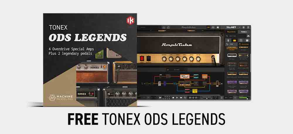 Buy AmpliTube 5 MAX v2, get ODS Legends Signature Collection FREE