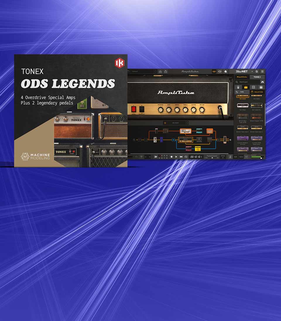 Buy AmpliTube 5 MAX v2, get ODS Legends Signature Collection FREE