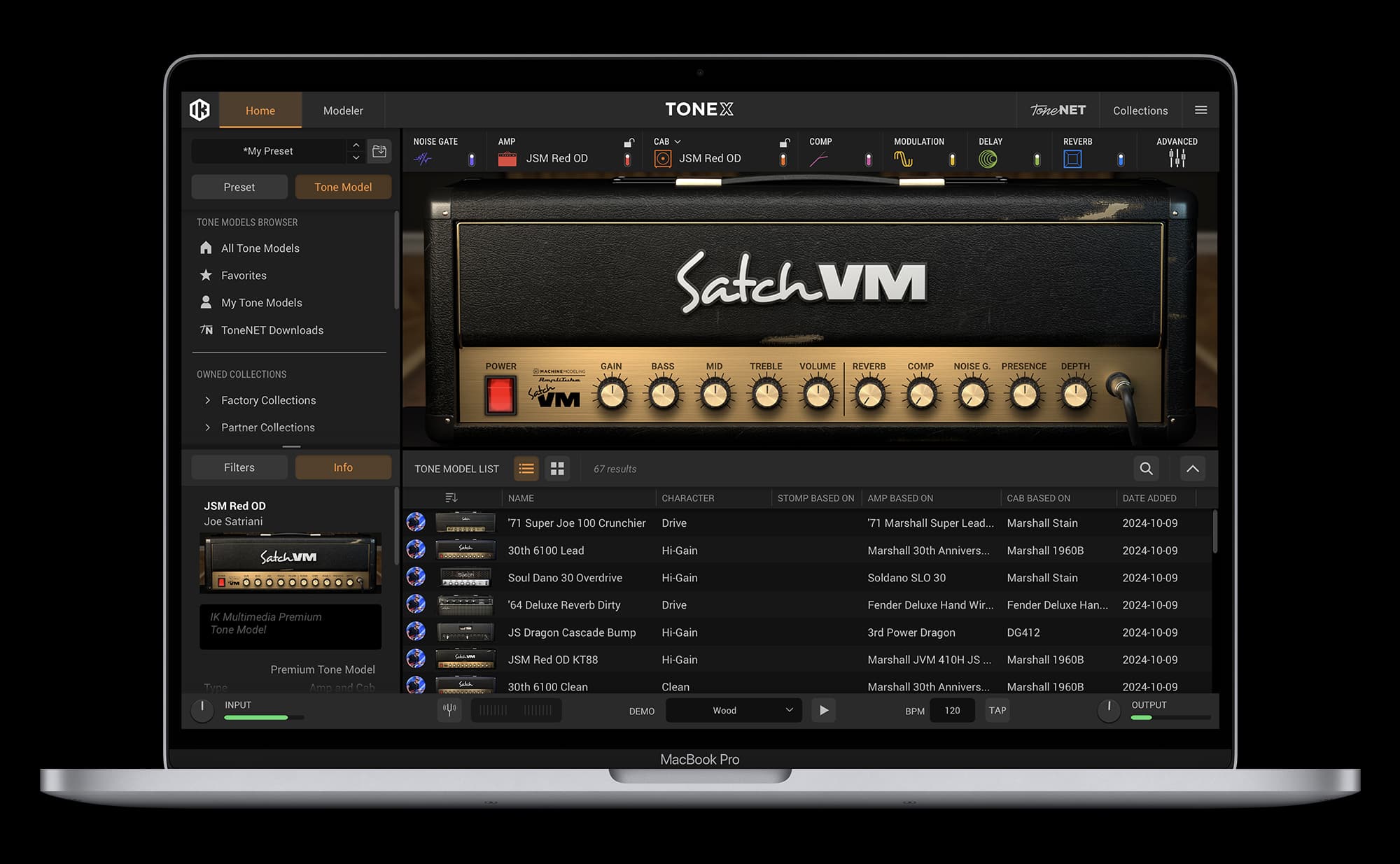 TONEX Signature Collections GUI